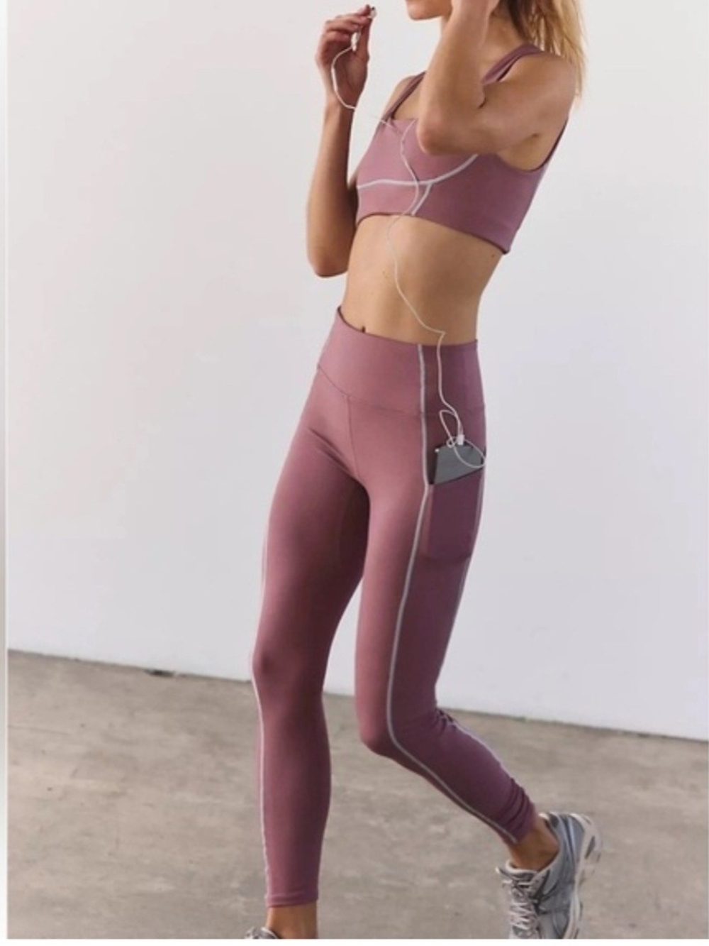 Free People Movement Women’s High-Waist Pocket Leggings in Dusty Rose